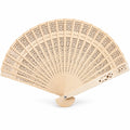 Decorative Cutout Wooden Folding Fan