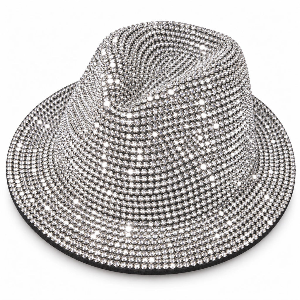 Rhinestone Fedora Hat