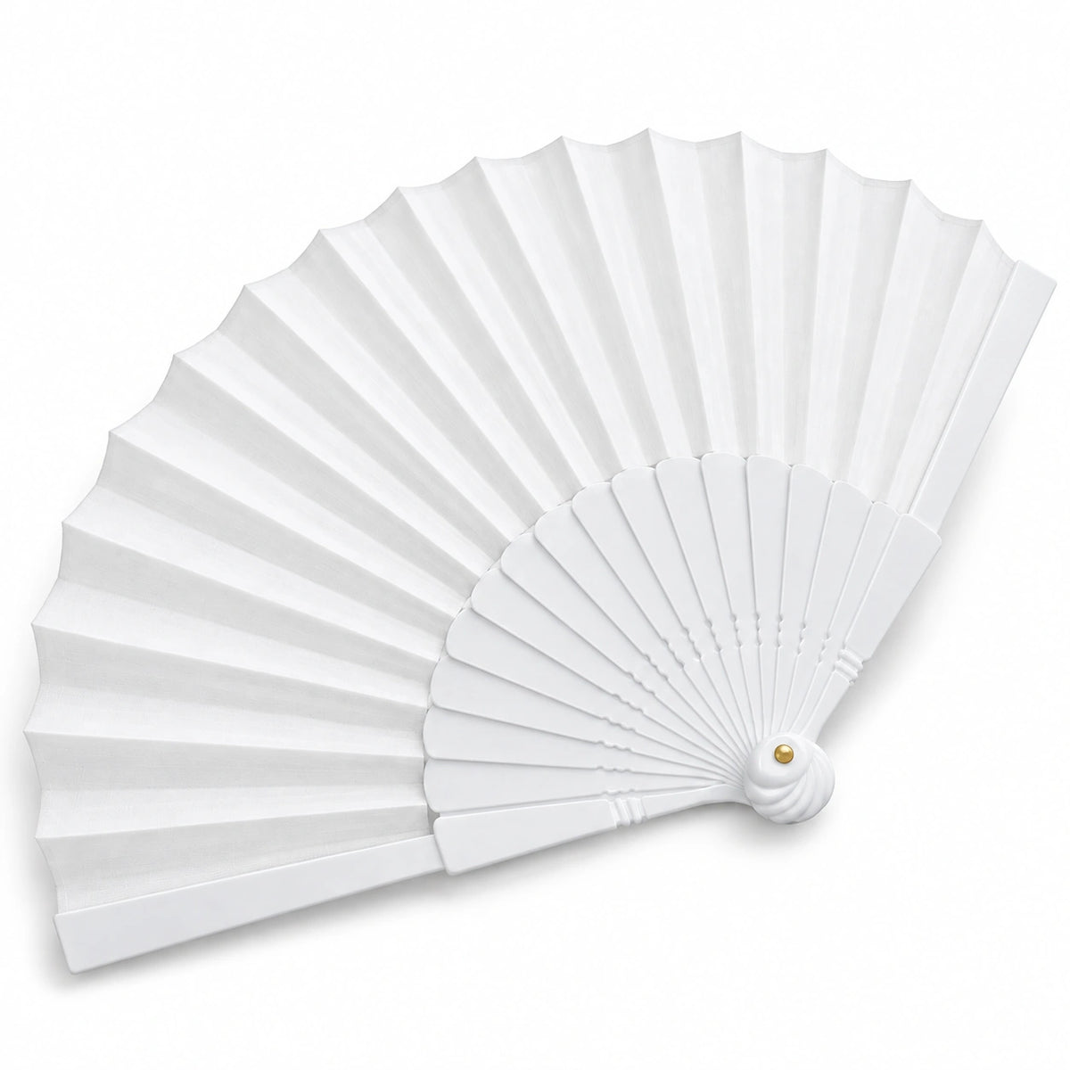 White Folding Hand Fan