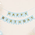 Baby Blue Happy Birthday Banner