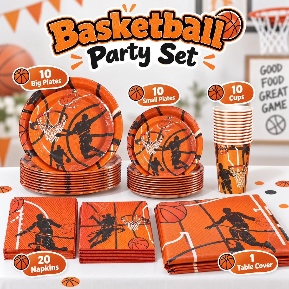 Basketball Party Set