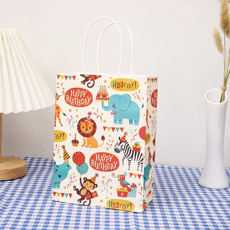 Birthday Animals Designed Gift Bag