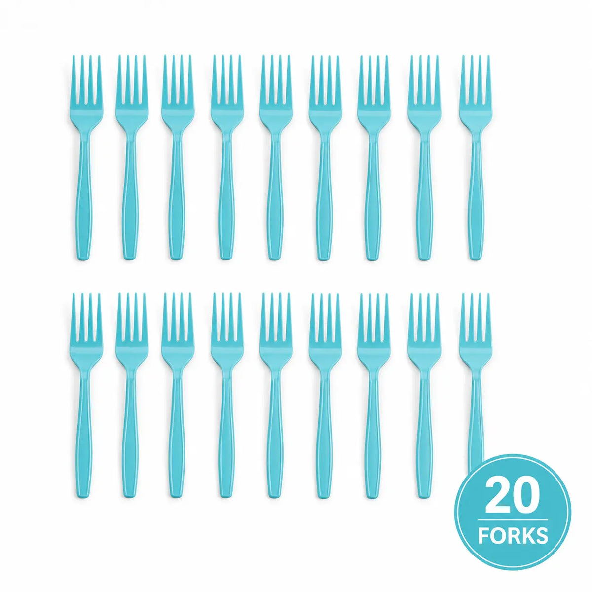 Plastic Classic Light Blue Party Set