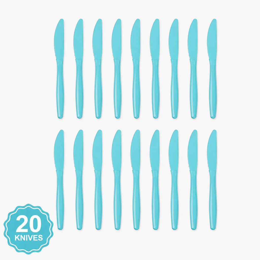 Plastic Classic Light Blue Party Set