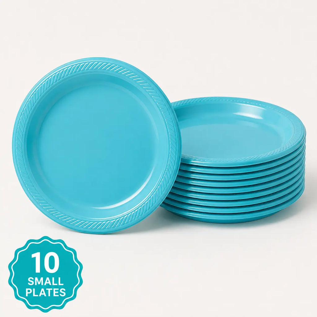 Plastic Classic Light Blue Party Set