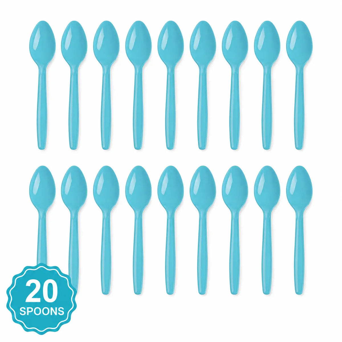 Plastic Classic Light Blue Party Set
