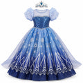 Blue Snowflake Princess Costume