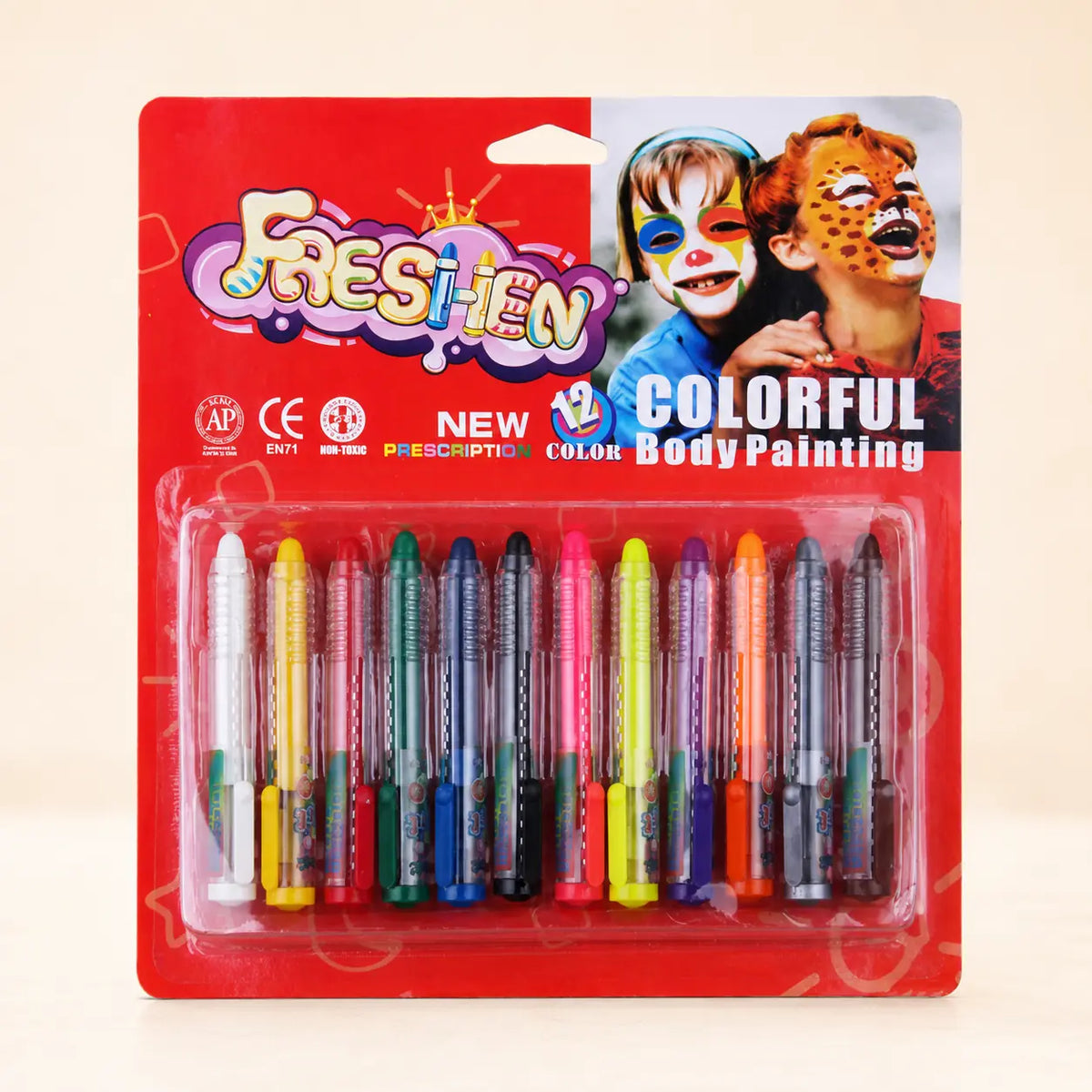12-Color Body Painting Set