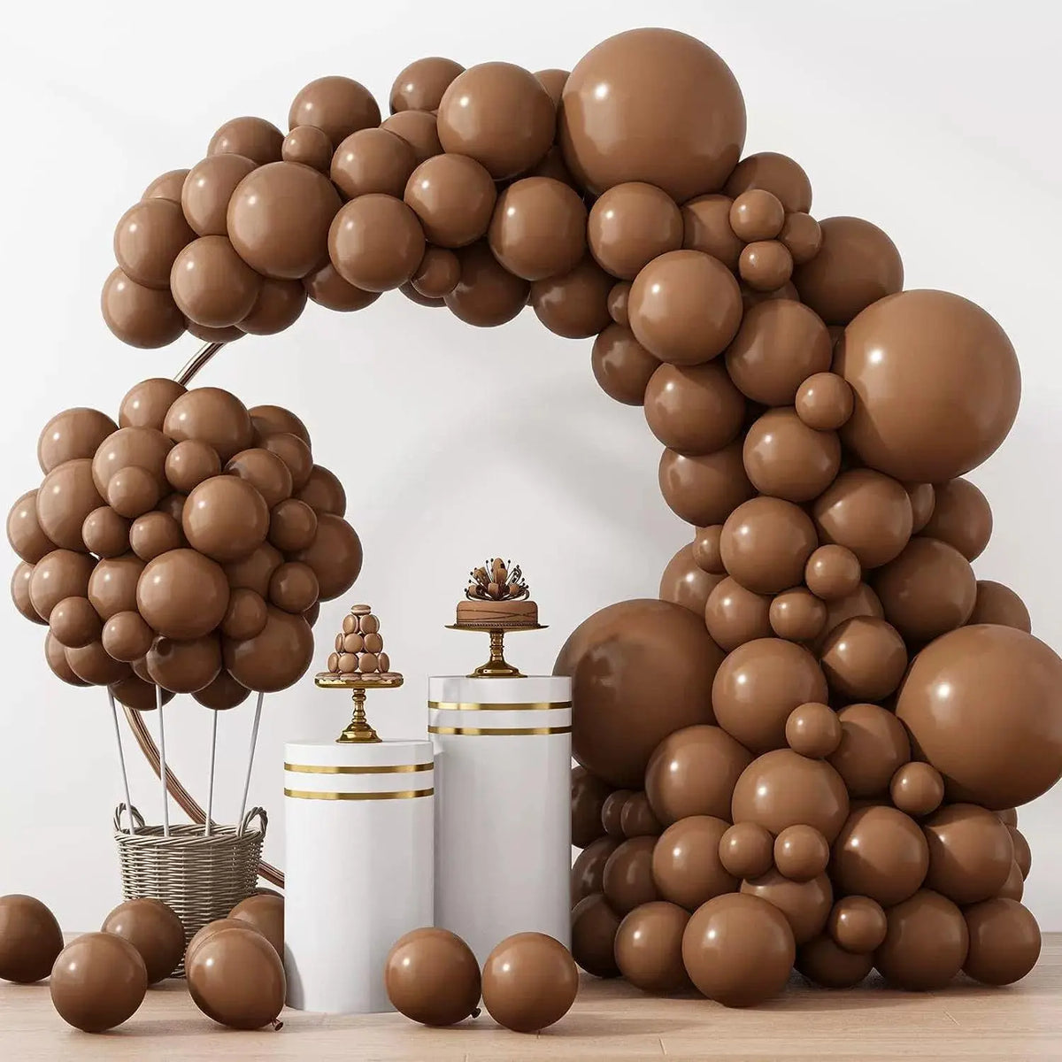 Brown Balloon Decoration Set