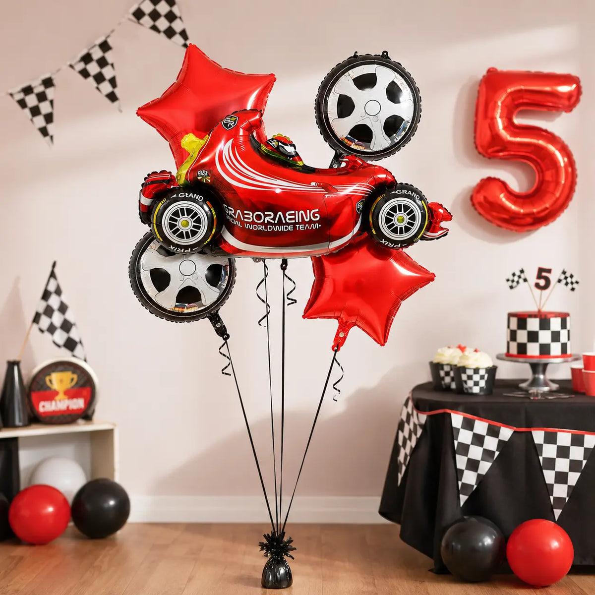 Racing Car Foil Balloon Set