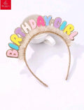 Colorful Birthday Girl Headband