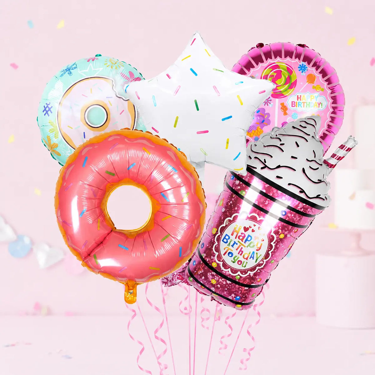 Sweet Treats Birthday Foil Balloon Set