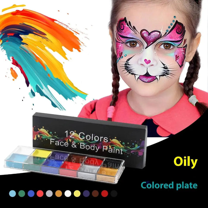 Face & Body Oily Paint - 12 Colors