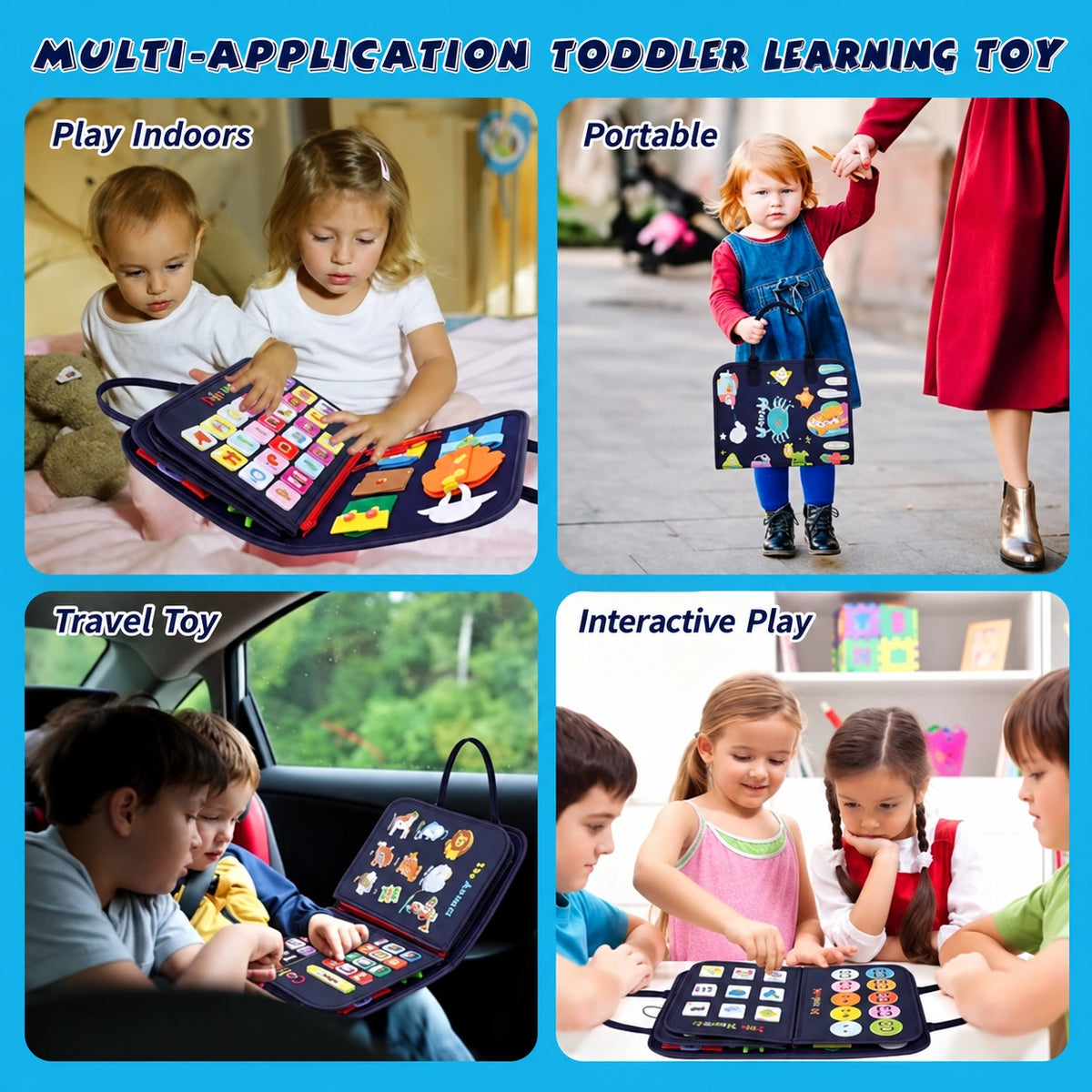 Felt Montessori Sensory Learning Busy Book