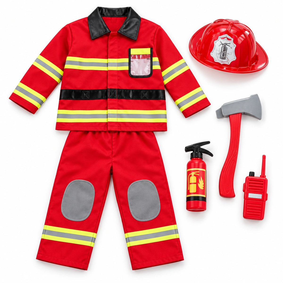 Red Firefighter Costume Set