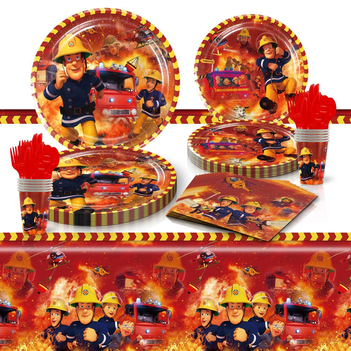 Firefighter Birthday Party Set