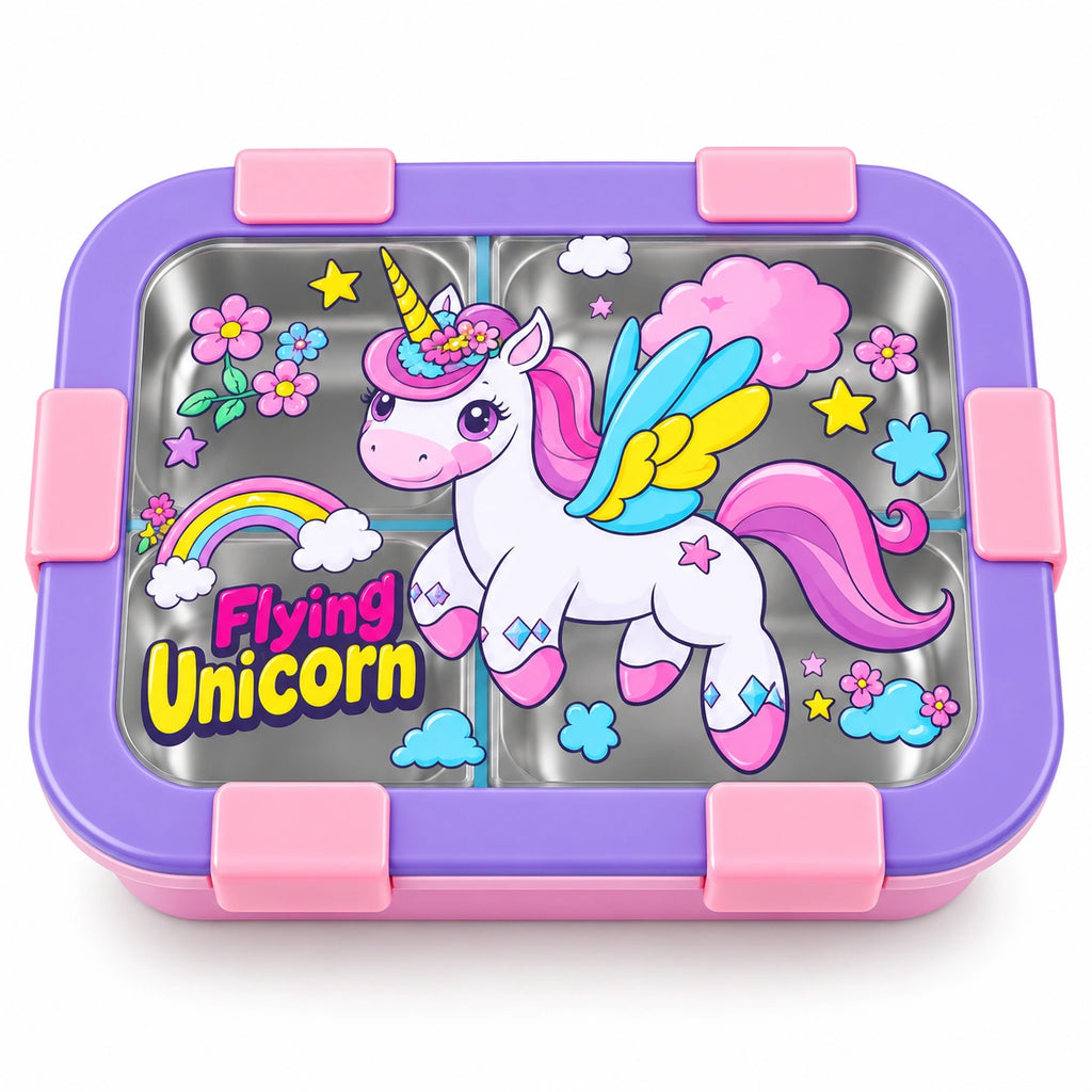 Kids Stainless Steel Compartment Lunch Box
