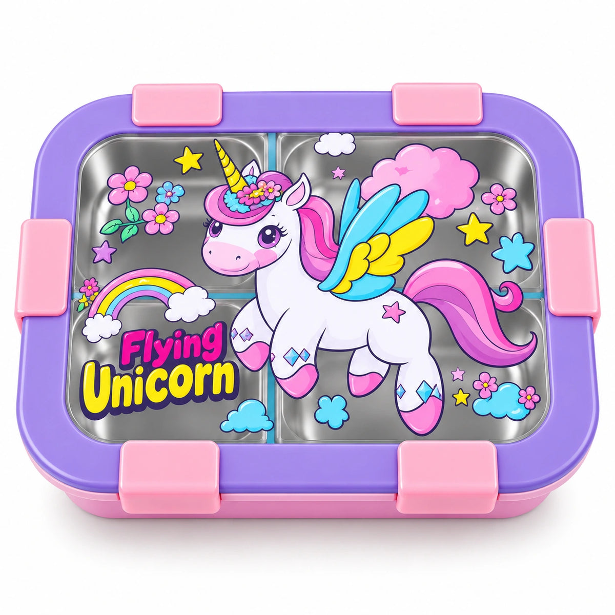 Kids Stainless Steel Compartment Lunch Box