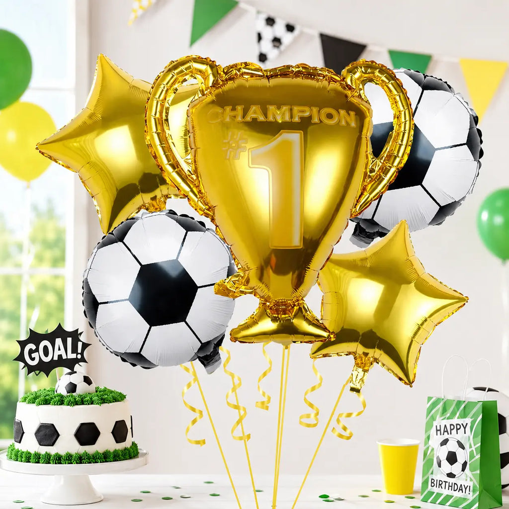 Football Champion Foil Balloon Set