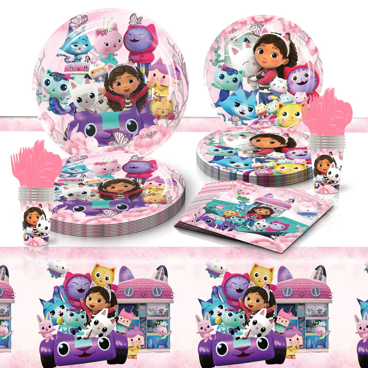 Gabby's Dollhouse Birthday Party Set