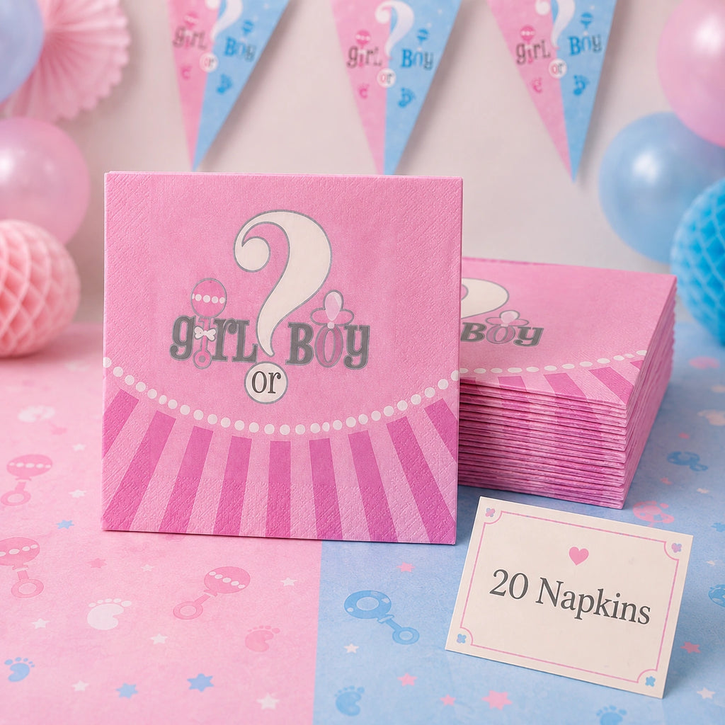Pink & Blue Gender Reveal Party Set