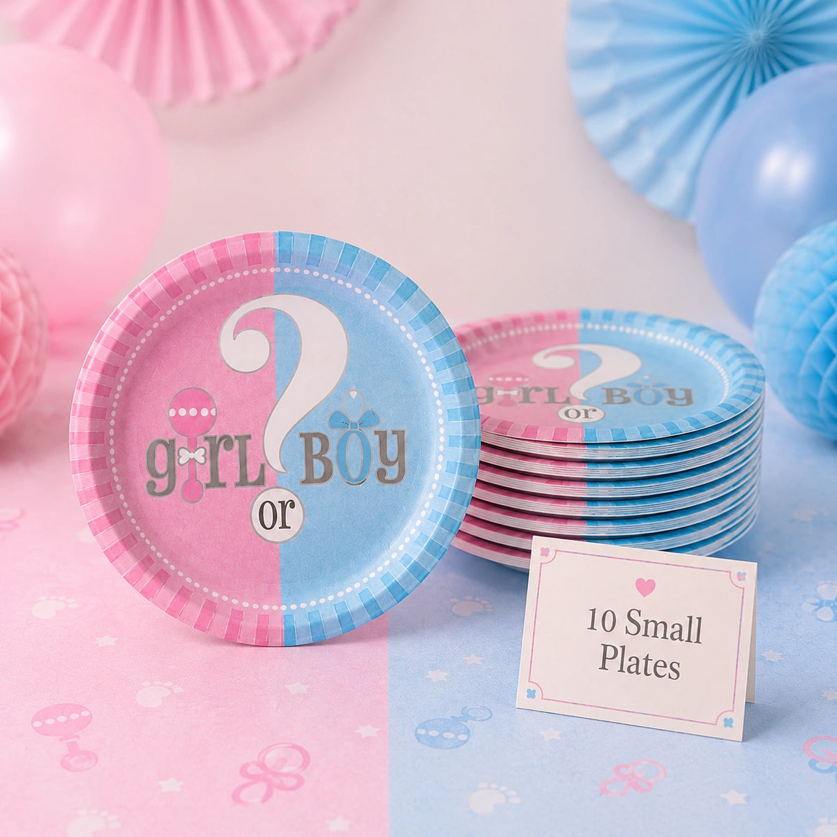 Pink & Blue Gender Reveal Party Set