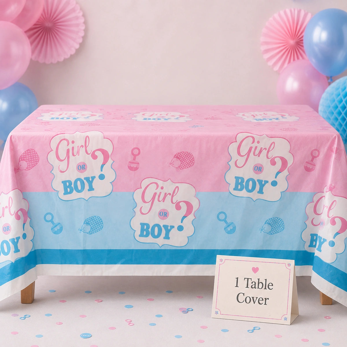 Pink & Blue Gender Reveal Party Set