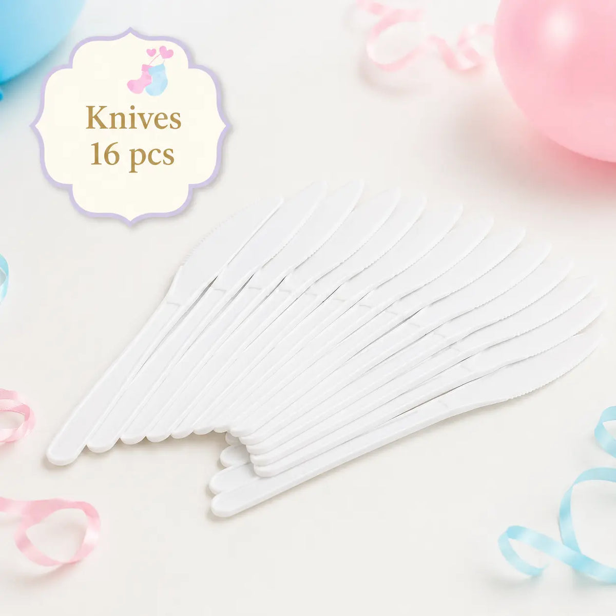 Boy or Girl Gold Gender Reveal Party Set