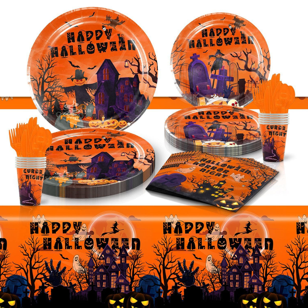 Halloween Party Tableware Set