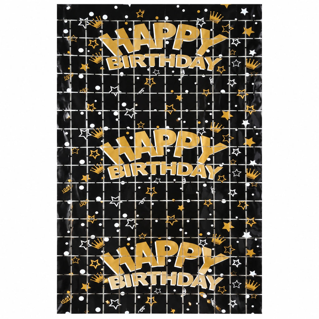 Happy Birthday Foil Backdrop 1×2m