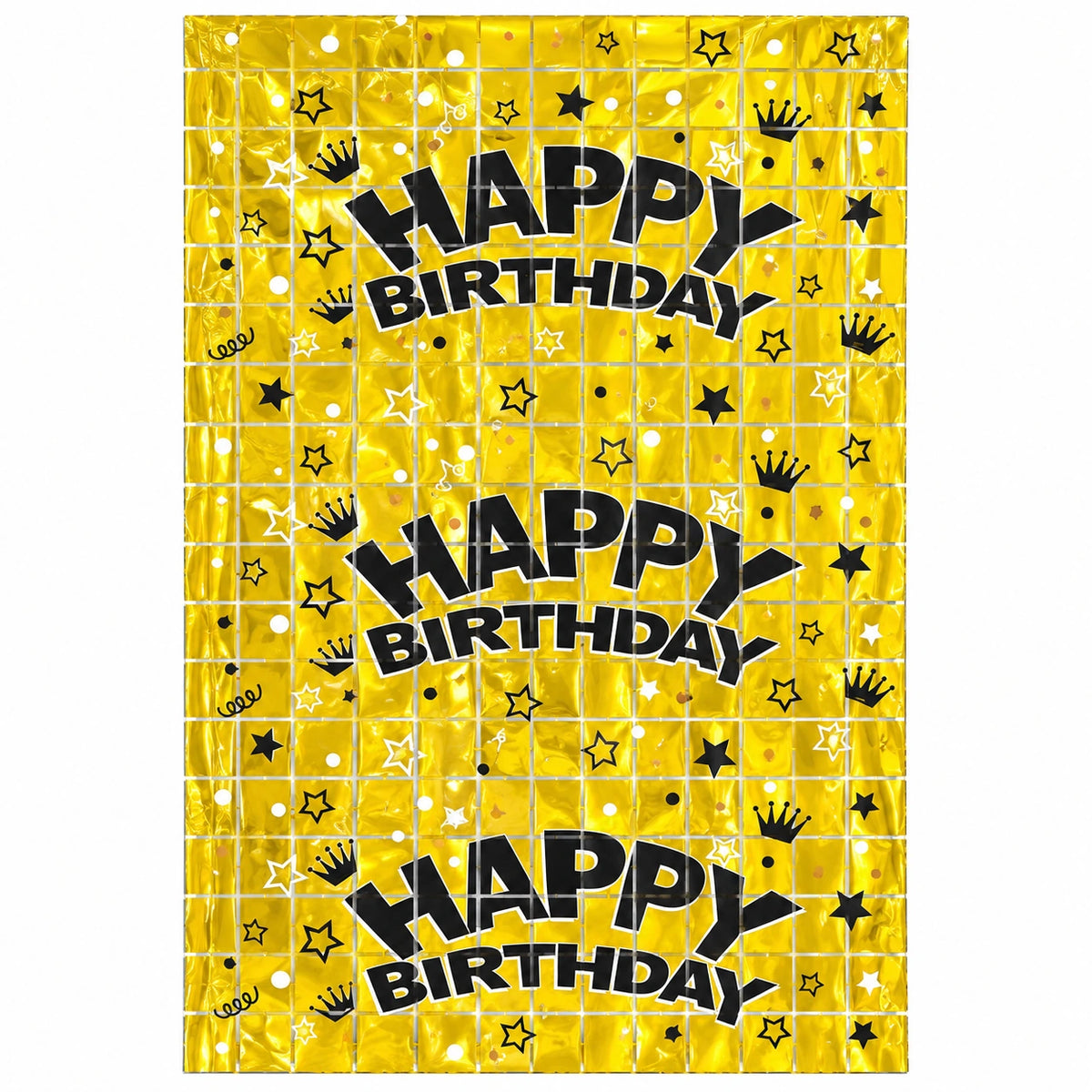 Happy Birthday Foil Backdrop 1×2m