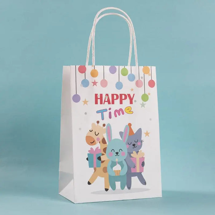 Happy Time Animals Designed Gift Bag