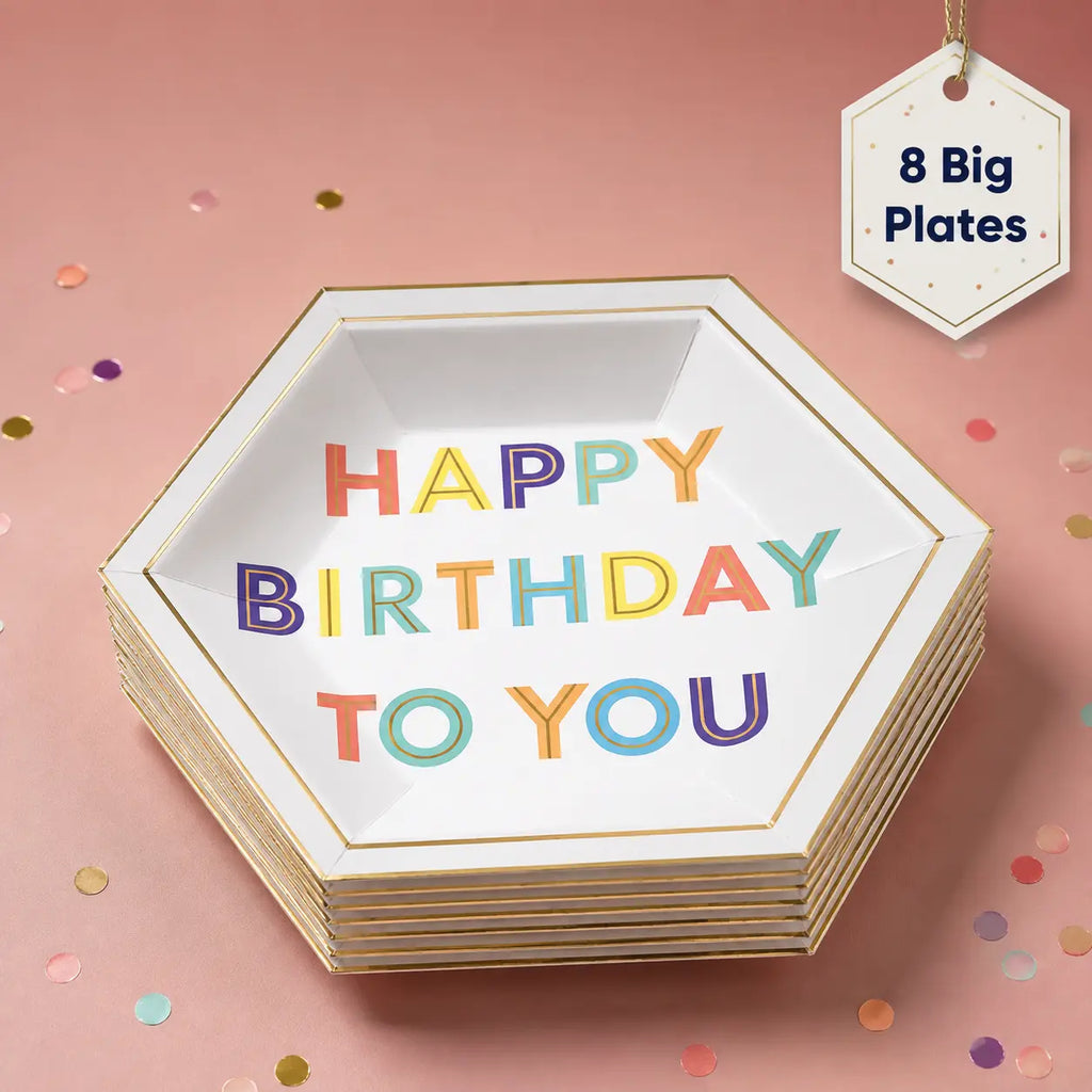 Colorful Happy Birthday Party Set