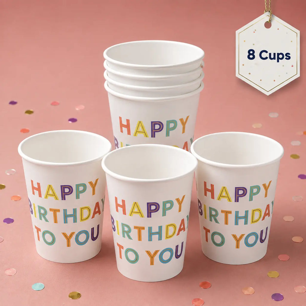 Colorful Happy Birthday Party Set