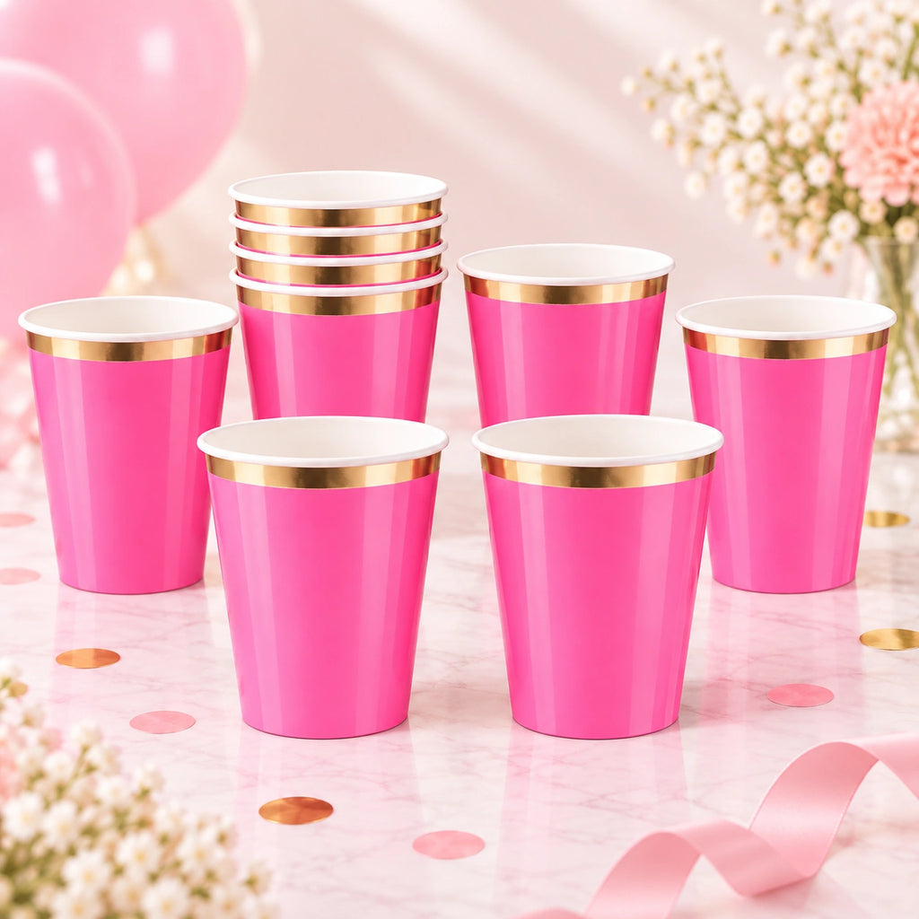 Solid Party Set Hot Pink