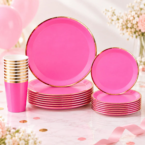 Solid Party Set Hot Pink