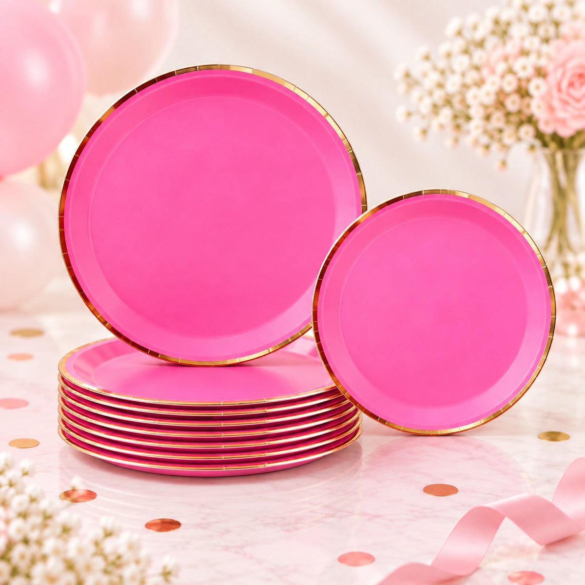 Solid Party Set Hot Pink