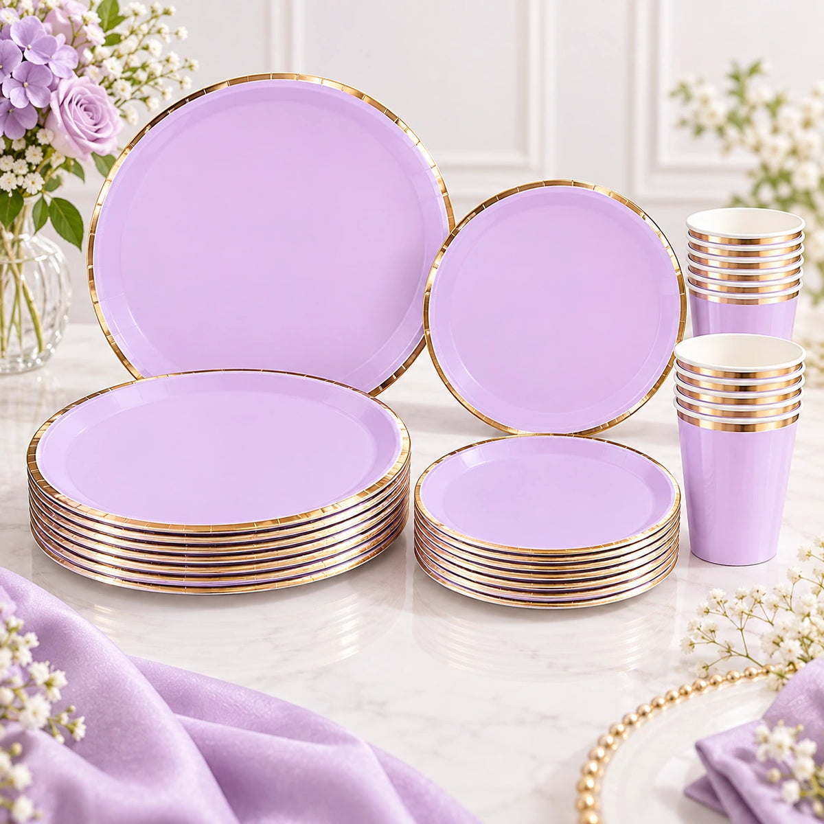 Solid Party Set Lavender