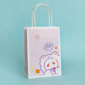 Lavender Space Bear Designed Gift Bag