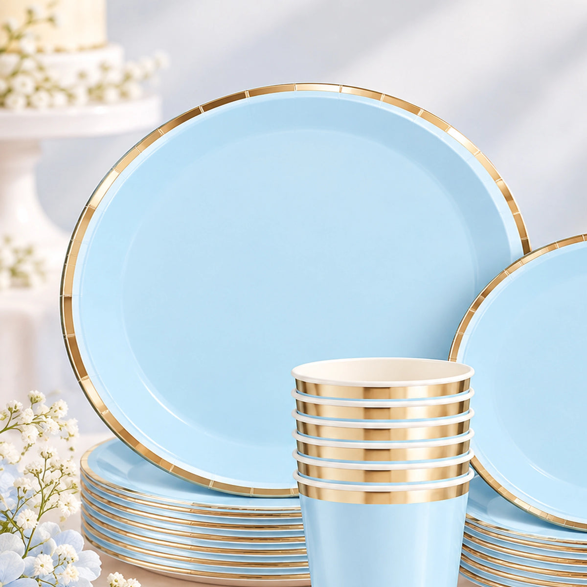 Solid Party Set Light Blue