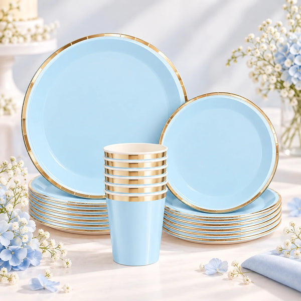 Solid Party Set Light Blue