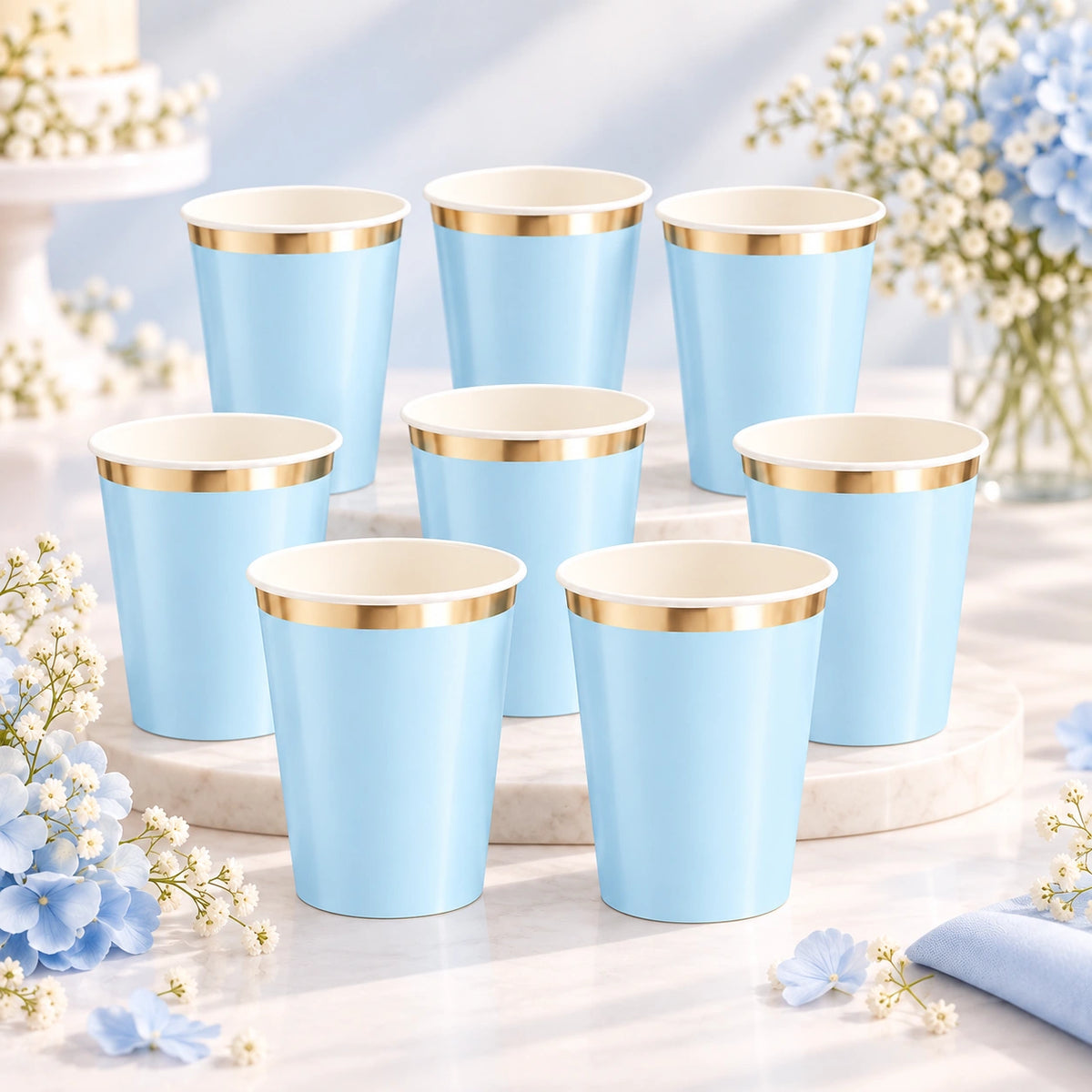 Solid Party Set Light Blue