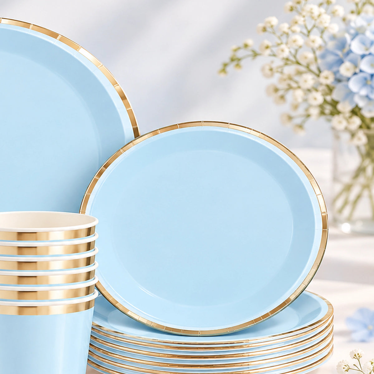 Solid Party Set Light Blue
