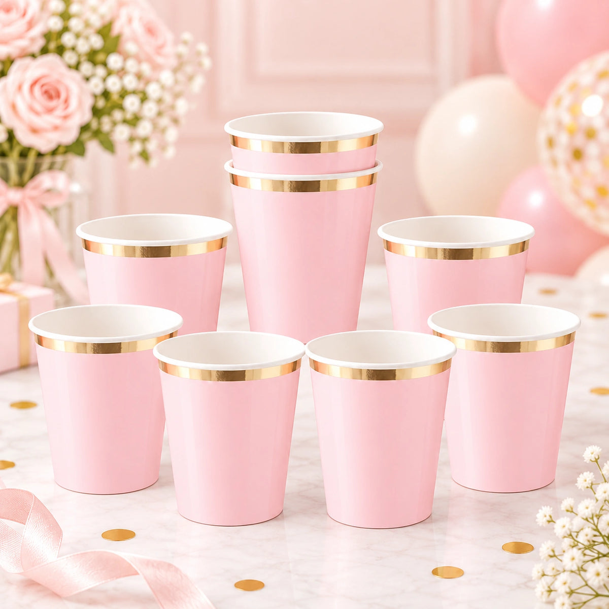 Solid Party Set Light Pink