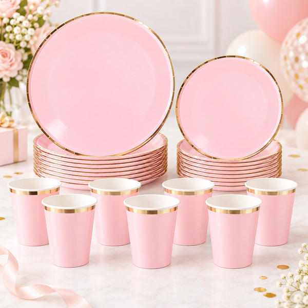 Solid Party Set Light Pink