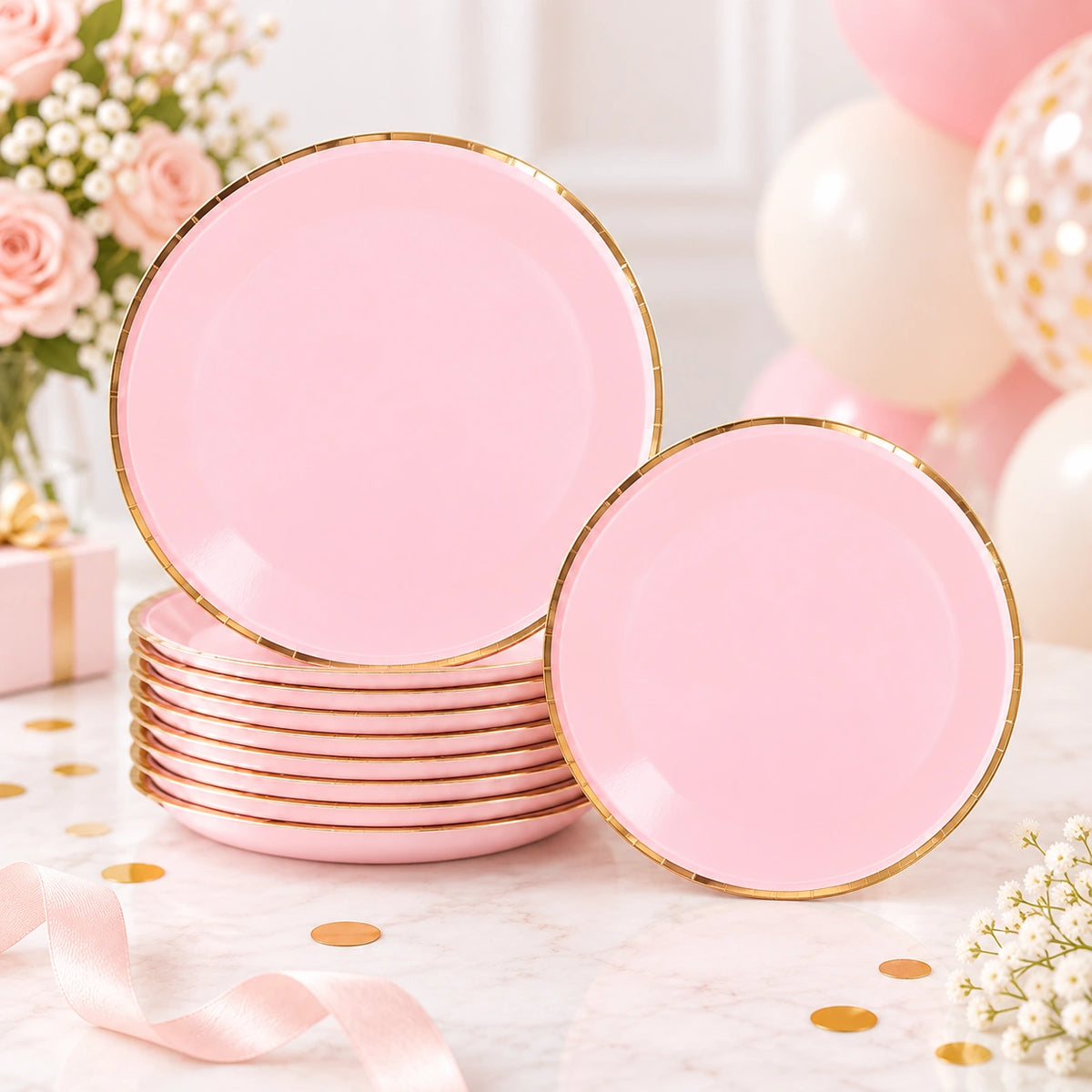 Solid Party Set Light Pink