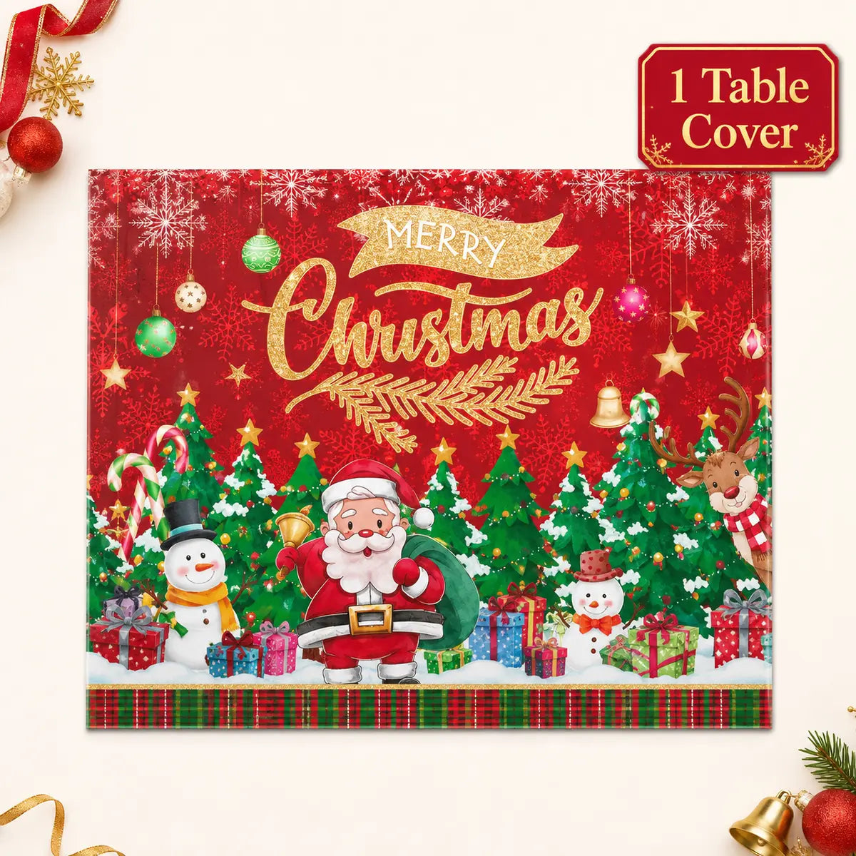 Merry Christmas Party Tableware Set