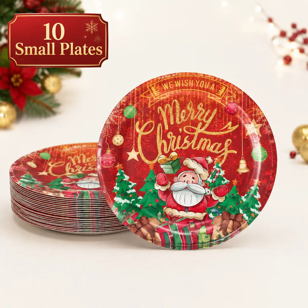Merry Christmas Party Tableware Set
