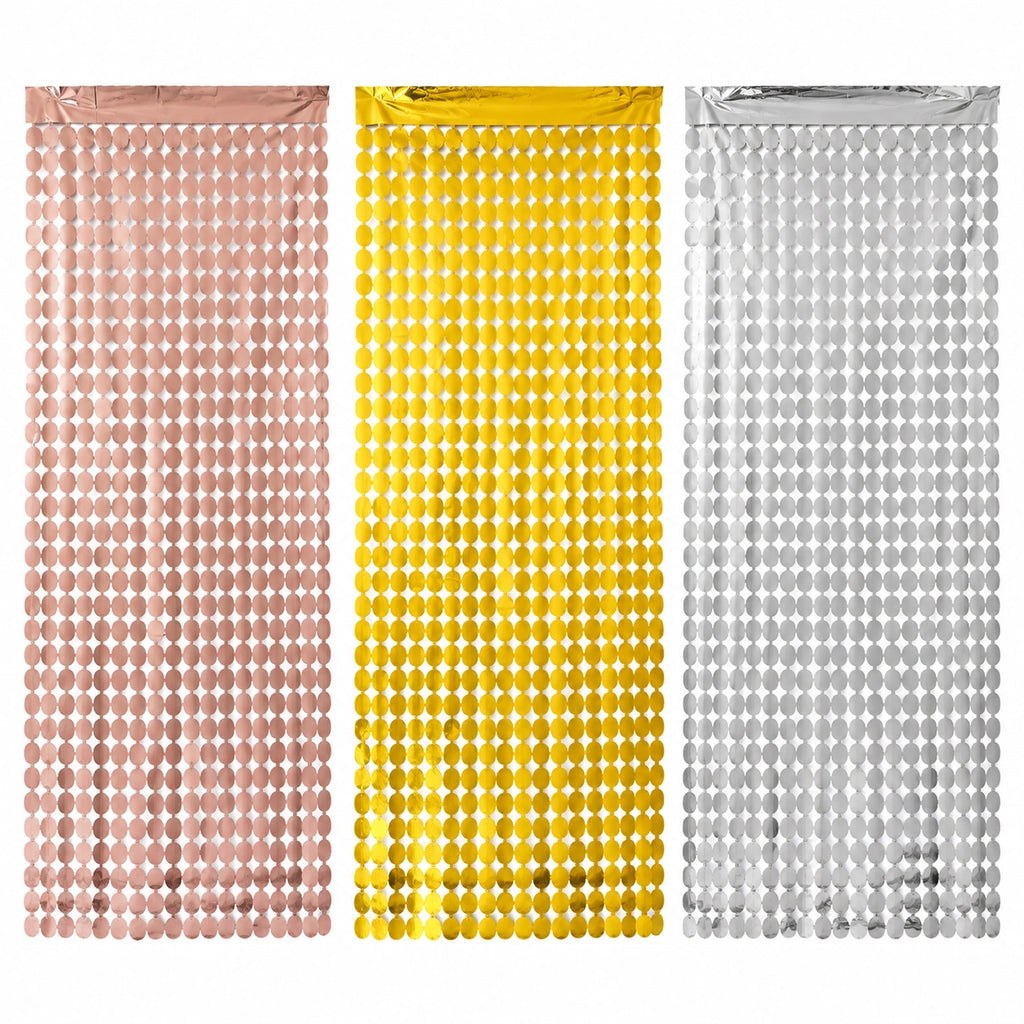Metallic Disc Curtain Backdrop 1×2m