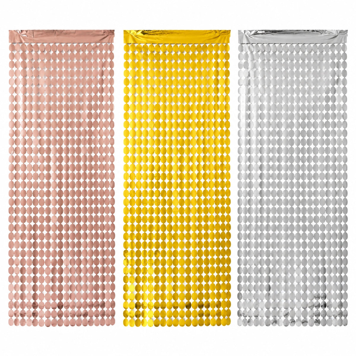 Metallic Disc Curtain Backdrop 1×2m